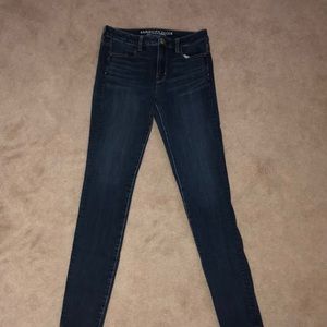American eagle dark wash skinny jeans